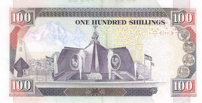 100 Shilingi 1991 p.27c